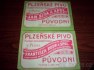 pivní etikety Plzeň 2ks - rozdílné