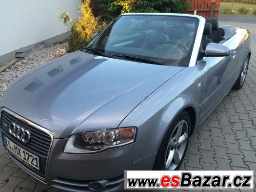 audi A4 3.0 TDi, cabrio,quattro,velká NAVI,S-LINE,SUPER CENA