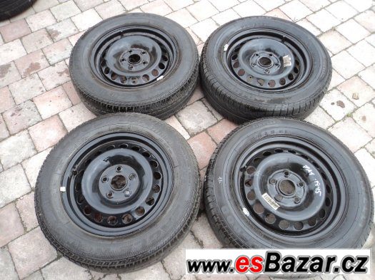 Letní sada. 195/65/15 Goodyear vzorek 4,5mm na ŠKODA, VW