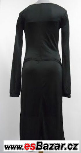 Dámské černé šaty se spodničkou