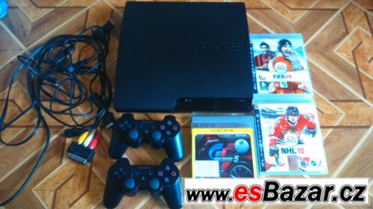 Prodam PS 3, top stav, 320 Gb HDD, 2x Dualshock, 3 hry, levn Prodam PS 3, top stav, 320 Gb HDD, 2x Dualshock, 3 hry, levn