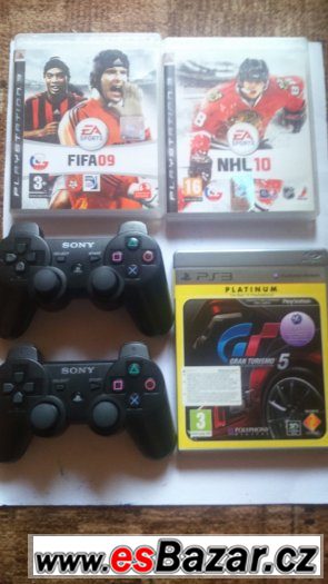 Prodam PS 3, top stav, 320 Gb HDD, 2x Dualshock, 3 hry, levn Prodam PS 3, top stav, 320 Gb HDD, 2x Dualshock, 3 hry, levn