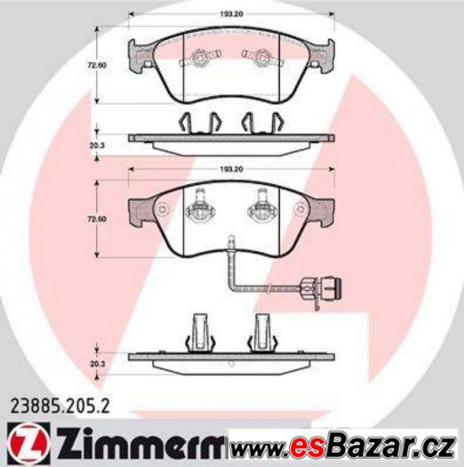 ZIMMERMANN BRZDOVÉ KOTOUČE + DESKY