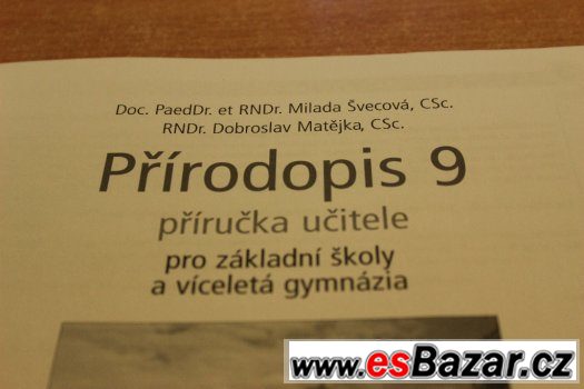 Přírodopis 9.ročník; metodická příručka Fraus