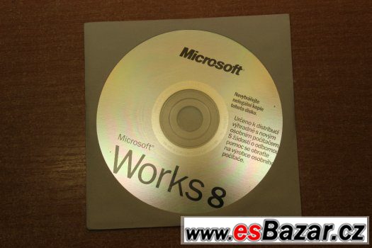 Microsoft Works 8 s originálním klíčem