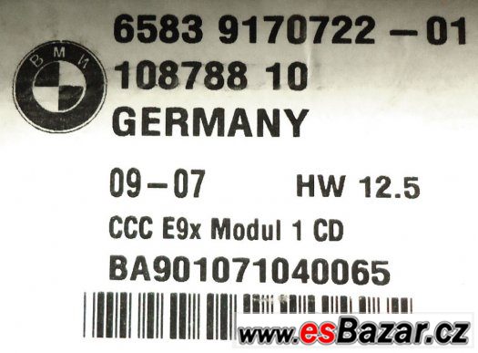 BMW 3 series Navigation GPS System CD Disc Drive Player