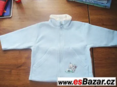 Flees mikina na zip