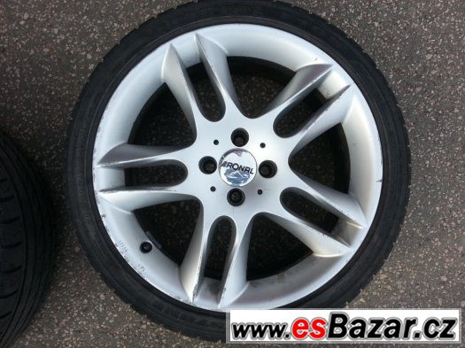 4x ALU Ronal R17 4x100 + zánovní pneu