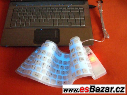 flexibilní silikonová klávesnice