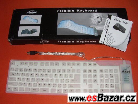 flexibilní silikonová klávesnice