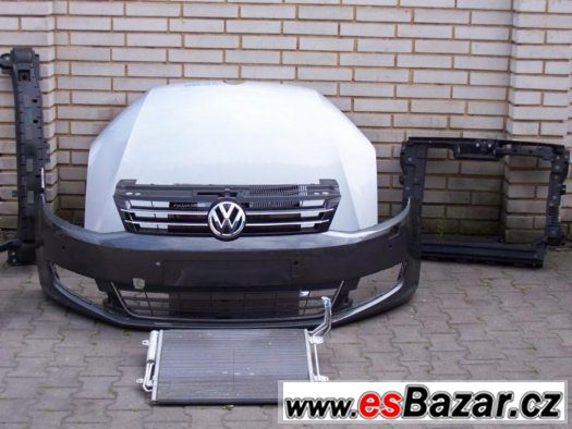 VW Sharan 2010-15,kapota,naraznik,palubka airbagy,
