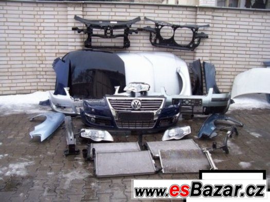 Volkswagen Passat B-6 Dily na Predek Airbagy Chladice Dvere