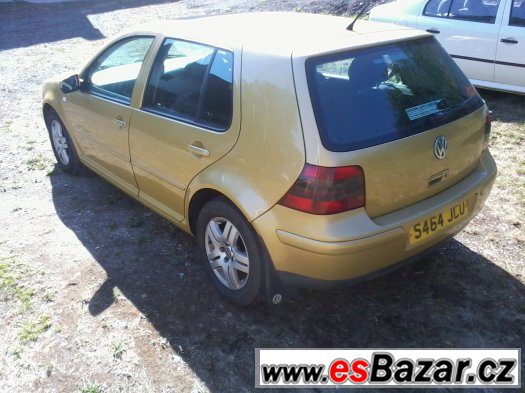 Vw Golf IV 1,9 TDI 81 kw, veškeré náhradní díly