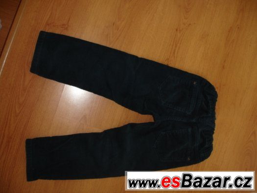 Manžestrové kalhoty pro kloučka, vel. 98 a 104, C&A