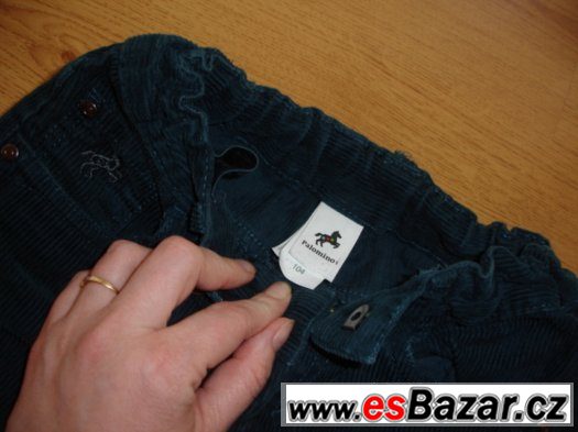 Manžestrové kalhoty pro kloučka, vel. 98 a 104, C&A