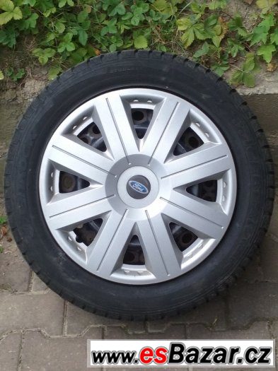 16´ plechy Ford 5x108 se zimnímy pneu Hankok + poklice