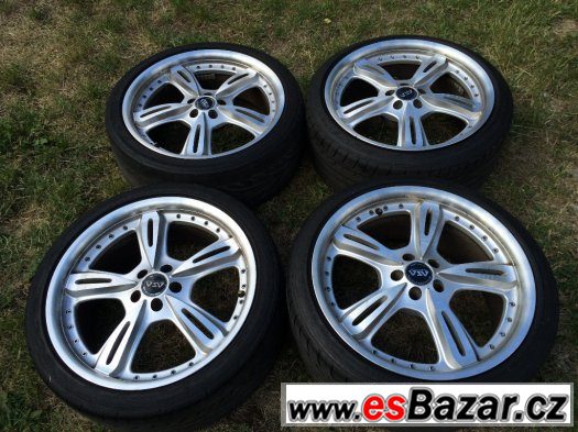 Prodám ALU kola R18 5x100 s letní pneu DUNLOP