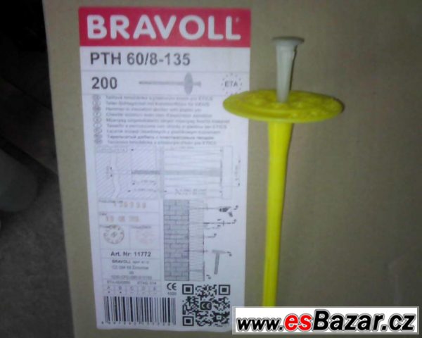 Nová Bravoll hmoždinka PTH 60/8 1