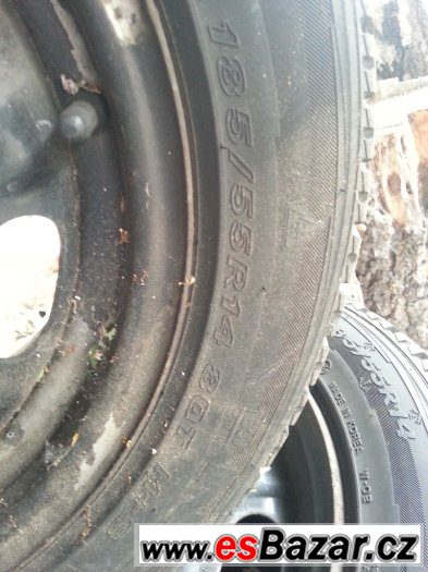 Prodam Plechace se zimnim Pneu Nexen Winguard 185/55 R14