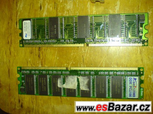 Prodám tyto ram paměti 2x ddr-266 128mb