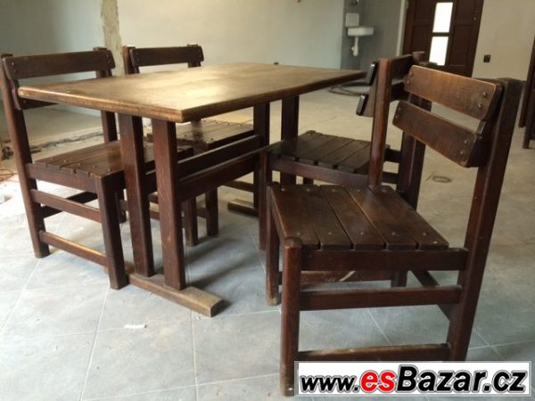 Masiv - jídelní stoly a židle
