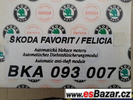 ŠKODA FAVORIT, FELICIA - Automatická blokace motoru NOVÁ