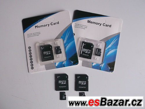 Paměťové karty 32GB nebo 64GB 