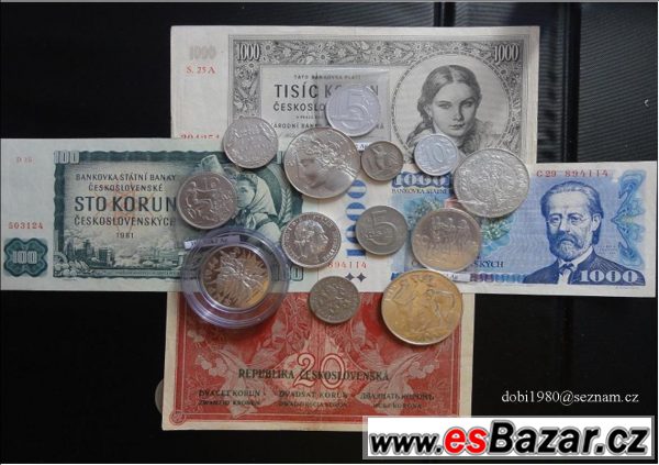 Koupím staré mince (Benešovsko)