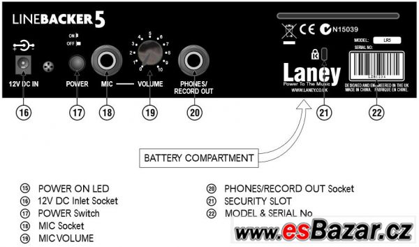 Kytarové kombo LANEY LR 5