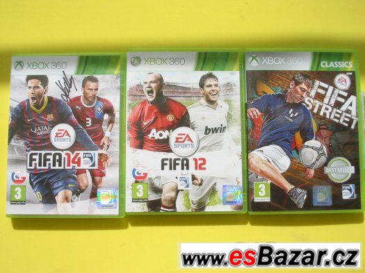 HRY pro XBOX 360 - FIFA 15 cz verze ,GTA-L.C.S. ,Forza..