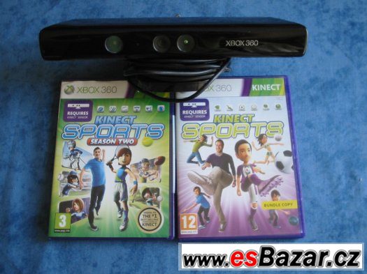 Kinect pro XBOX 360 + 2 hry