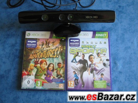 Kinect pro XBOX 360 + 2 hry