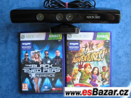 Kinect pro XBOX 360 + 2 hry