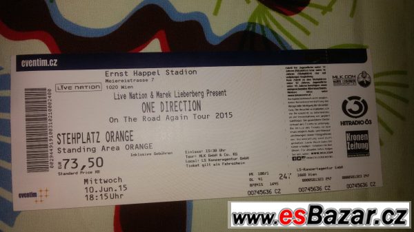 One Direction koncert Vídeň