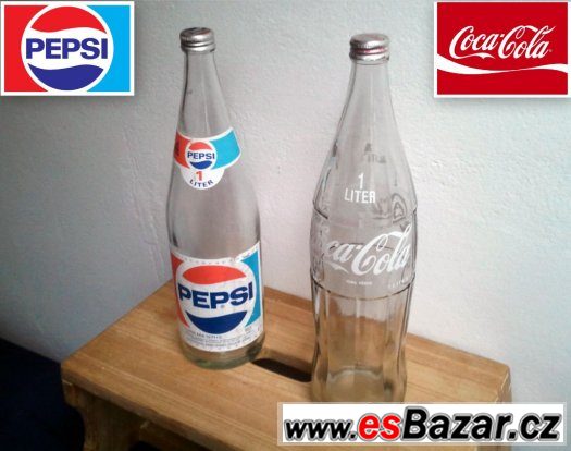 Láhev Coca-Cola a Pepsi stáří cca 30 let