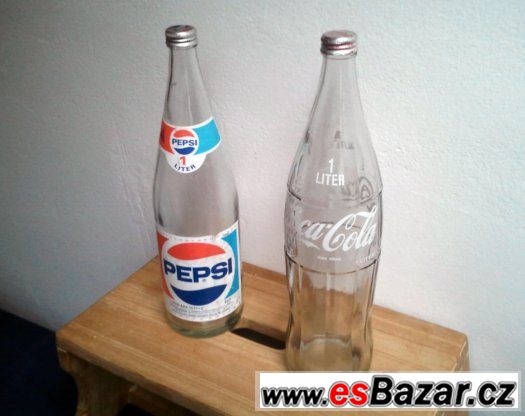 Láhev Coca-Cola a Pepsi stáří cca 30 let