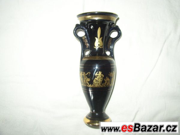 Karafa pozlacená  nádoba váza 