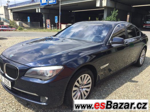 BMW 750i, r.v. 2009/10, plný výbava, odpočet DPH,modrá barva