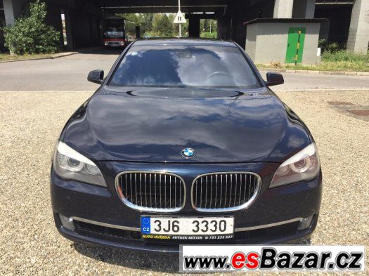 BMW 750i, r.v. 2009/10, plný výbava, odpočet DPH,modrá barva