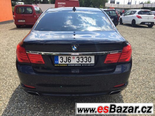 BMW 750i, r.v. 2009/10, plný výbava, odpočet DPH,modrá barva