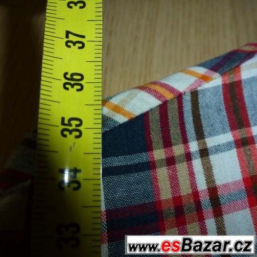 Krátká košile, bolérko kostkované Krátká košile, bolérko kostkované