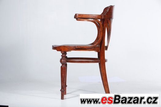 Secesní křesílko Gebruder Thonet Wien 1901 model No 25.