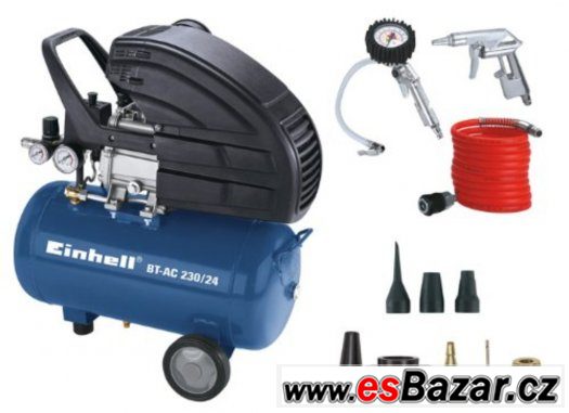 Kompresor Einhell BT-AC 230/24 SET (+ sada příslušenství)