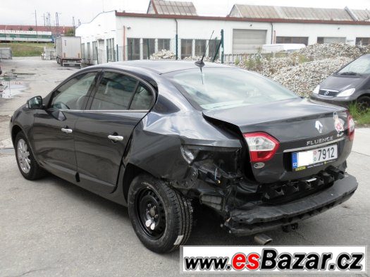 RENAULT FLUENCE 1.6 81 kW ČR 2012 NAVI KŮŽE-LÁTKA CÉBIA RENAULT FLUENCE 1.6 81 kW ČR 2012 NAVI KŮŽE-LÁTKA CÉBIA