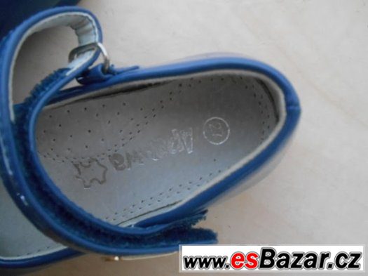 Dětské dívčí baleríny modré VEL 27 Dětské dívčí baleríny modré VEL 27