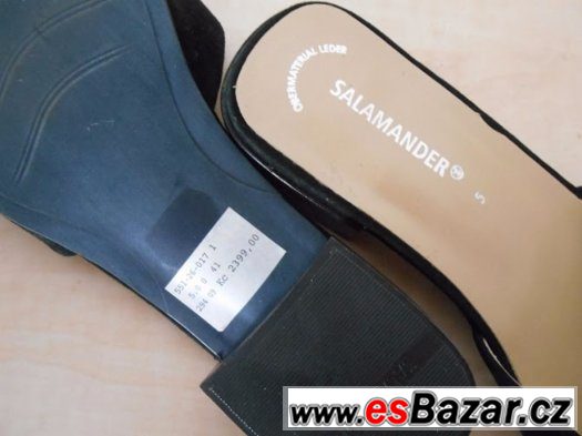 Černé dámské boty pantofle  SALAMANDER VEL 5