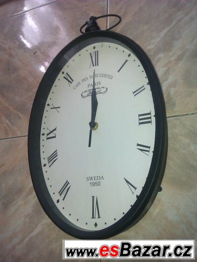 Hodiny retro oboustranné či oválné Hodiny retro oboustranné či oválné