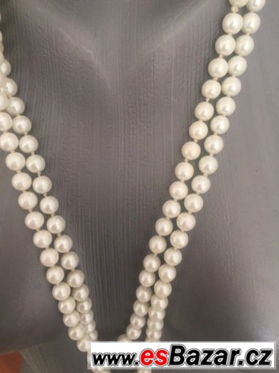 krásný perlový náhrdelnik-nový