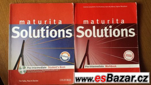 učebnice a pracovní sešit - Maturita Solutions, Anglický jaz