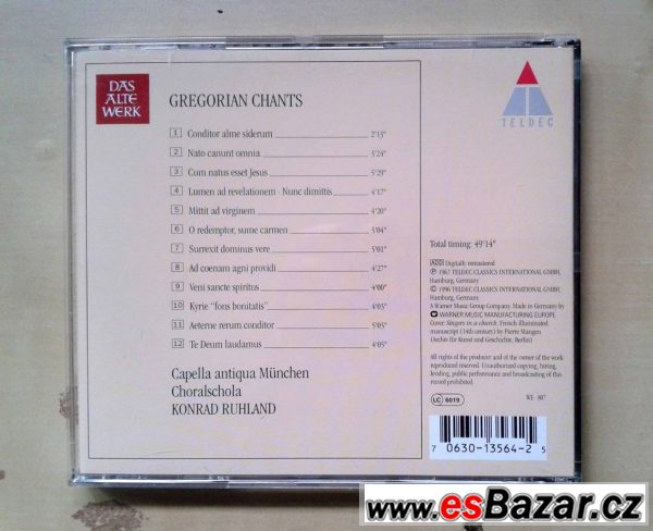Gregorian Chants - Capella Antiqua Gregorian Chants - Capella Antiqua